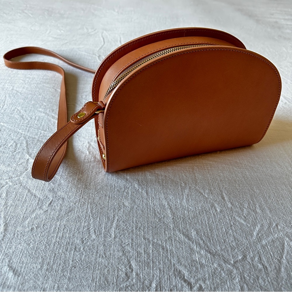 Quince Italian Leather Dome Crossbody